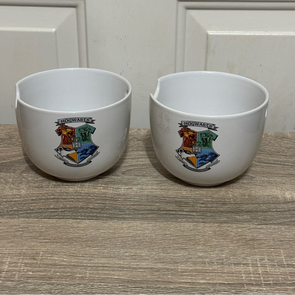 Harry Potter Hogwarts Ramen Bowl  20 Oz NO Chopsticks Wizarding World‎ Set Of 2